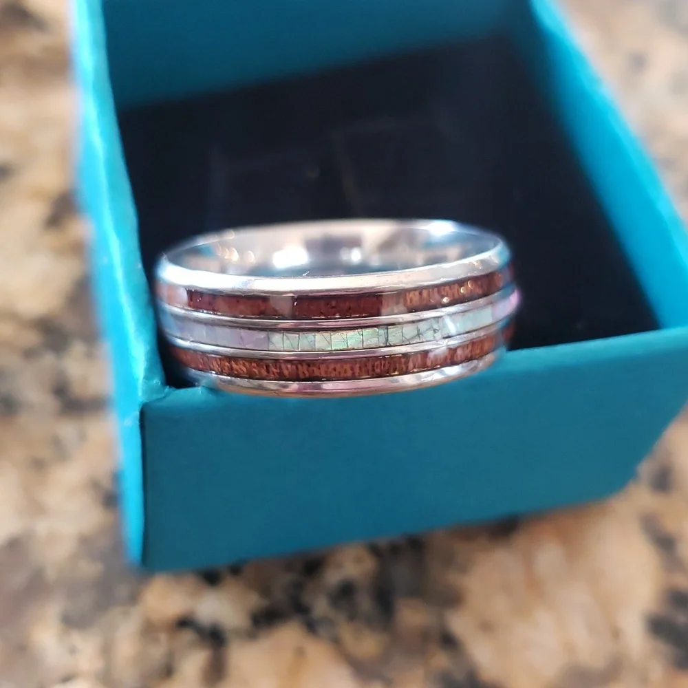 Mens Tungsten Steel Band Ring